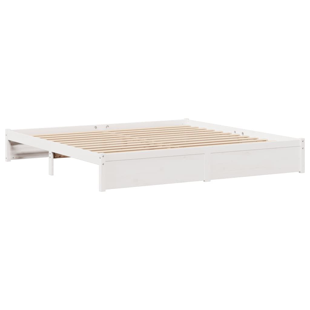 vidaXL Κρεβάτι Βιβλιοθήκη Χωρίς Στρώμα 180x200 εκ Μασίφ Ξύλο Πεύκου