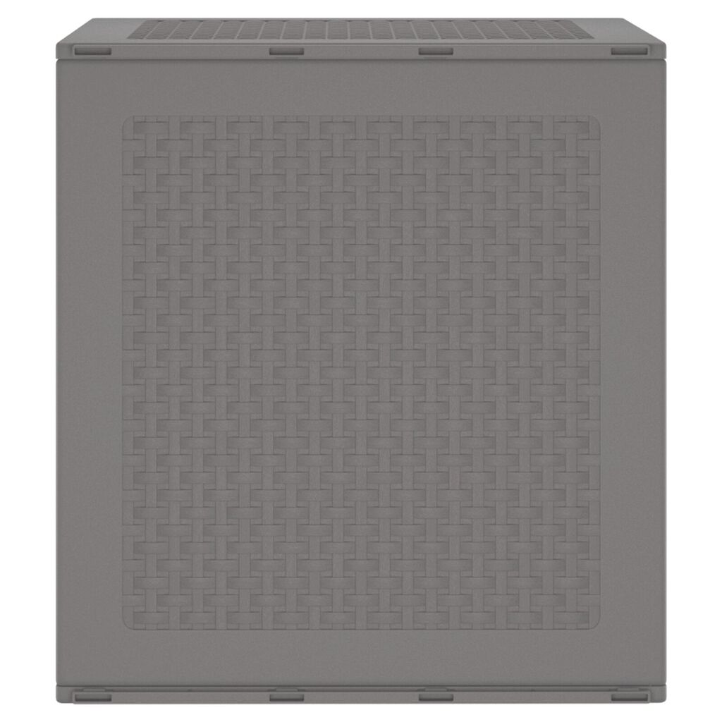 vidaXL Κουτί Αποθήκευσης Κήπου Ανοιχτό Γκρι 55x53x57 cm PP