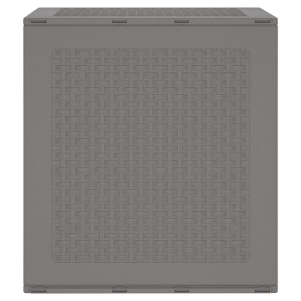 vidaXL Κουτί Αποθήκευσης Κήπου Ανοιχτό Γκρι 55x53x57 cm PP