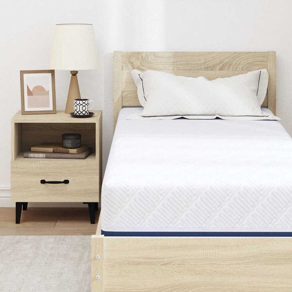 vidaXL Στρώμα Λευκό, Μπλε 70 x 200 cm Pěna