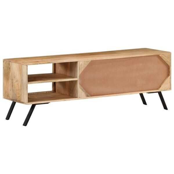 vidaXL Έπιπλο Τηλεόρασης 110 x 30 x 40 εκ. από Μασίφ Ξύλο Μάνγκο