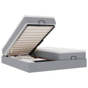 vidaXL &Omicron;&theta;&omega;&mu;&alpha;&nu;&iota;&kappa;ό &kappa;&rho;&epsilon;&beta;ά&tau;&iota; &mu;&epsilon; &sigma;&tau;&rho;ώ&mu;&alpha;&tau;&alpha; &alpha;&nu;&omicron;&iota;&chi;&tau;ό &gamma;&kappa;&rho;&iota; 180x200cm ύ&phi;&alpha;&sigma;&mu;&alpha;