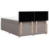 vidaXL &Kappa;&rho;&epsilon;&beta;ά&tau;&iota; Boxspring &mu;&epsilon; &Sigma;&tau;&rho;ώ&mu;&alpha; Taupe 140x190 &epsilon;&kappa;. &Upsilon;&phi;&alpha;&sigma;&mu;ά&tau;&iota;&nu;&omicron;