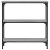 vidaXL Τραπέζι Κονσόλα Γκρι Sonoma 75x22,5x75 εκ. Επεξεργασμένο Ξύλο