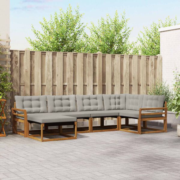 vidaXL &Sigma;&epsilon;&iota;&rho;ά &Kappa;&alpha;&nu;&alpha;&pi;έ &Epsilon;&xi;&omega;&tau;&epsilon;&rho;&iota;&kappa;&omicron;ύ 6 pcs &Phi;&upsilon;&sigma;&iota;&kappa;ό &kappa;&alpha;&iota; &Alpha;&nu;&omicron;&iota;&chi;&tau;ό &Gamma;&kappa;&rho;&iota;