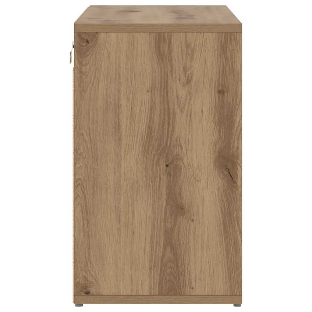 vidaXL Ντουλάπα Παπουτσιών με ράφι artisan δρυς 77.5 x 30 x 51 εκ.