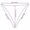 vidaXL Πανί Σκίασης Taupe 5 x 5 x 5 μ. από HDPE 160 γρ./μ²