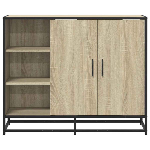 vidaXL Sideboard Sonoma Oak 92x35x76 cm Κατασκευασμένο ξύλο