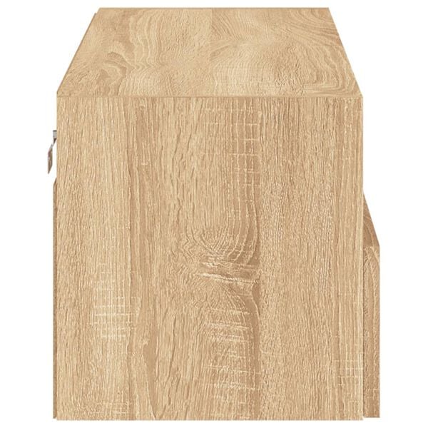 vidaXL Έπιπλο Τοίχου Τηλεόρασης Sonoma Δρυς 80x30x30εκ. από Επεξ. Ξύλο