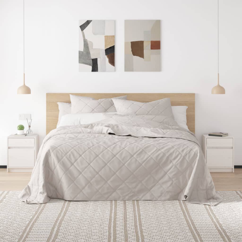 vidaXL Κομοδίνο Λευκό 40 x 31 x 50 εκ. από Μασίφ Ξύλο Πεύκου