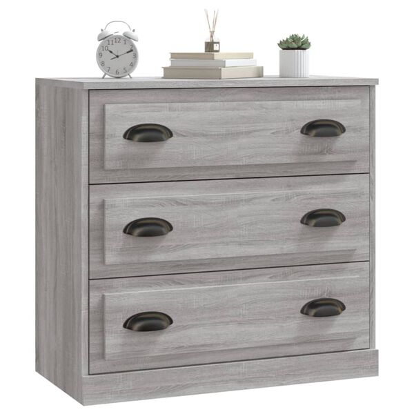 vidaXL Μπουφές Γκρι Sonoma 70x35,5x67,5 εκ. από Επεξεργασμένο Ξύλο