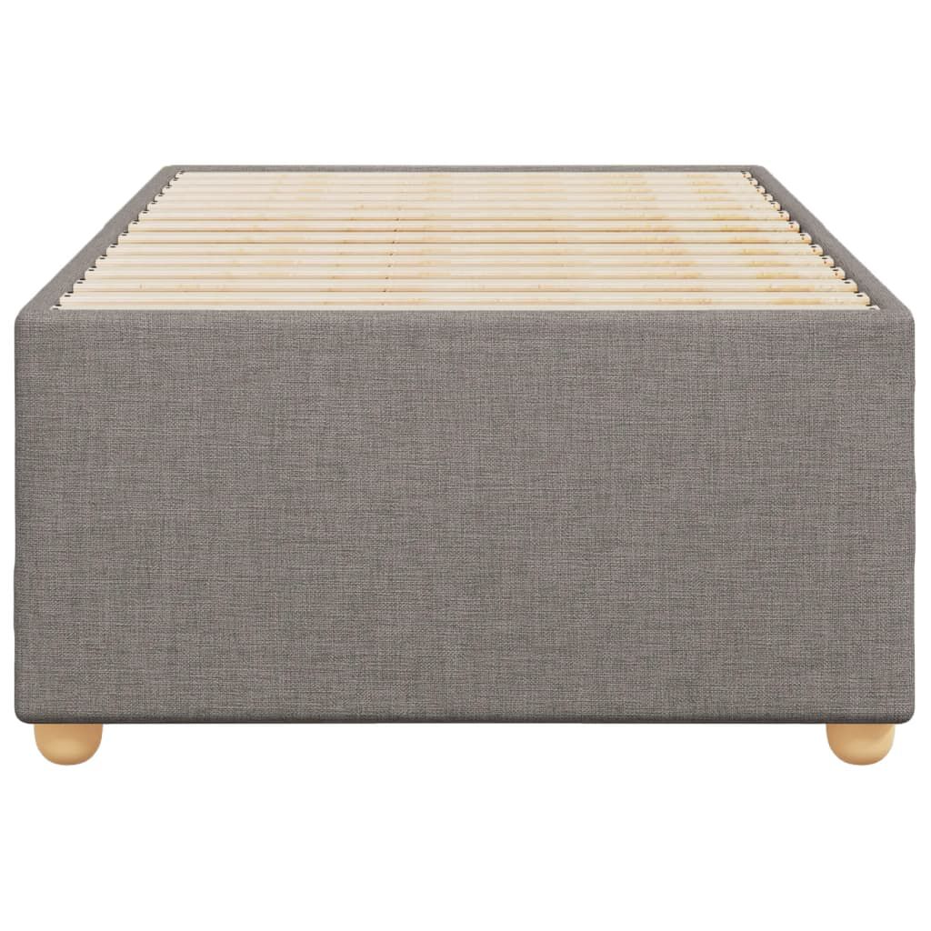 vidaXL Σκελετός Κρεβατιού Χωρίς Στρώμα Taupe 90x190 εκ. Υφασμάτινο