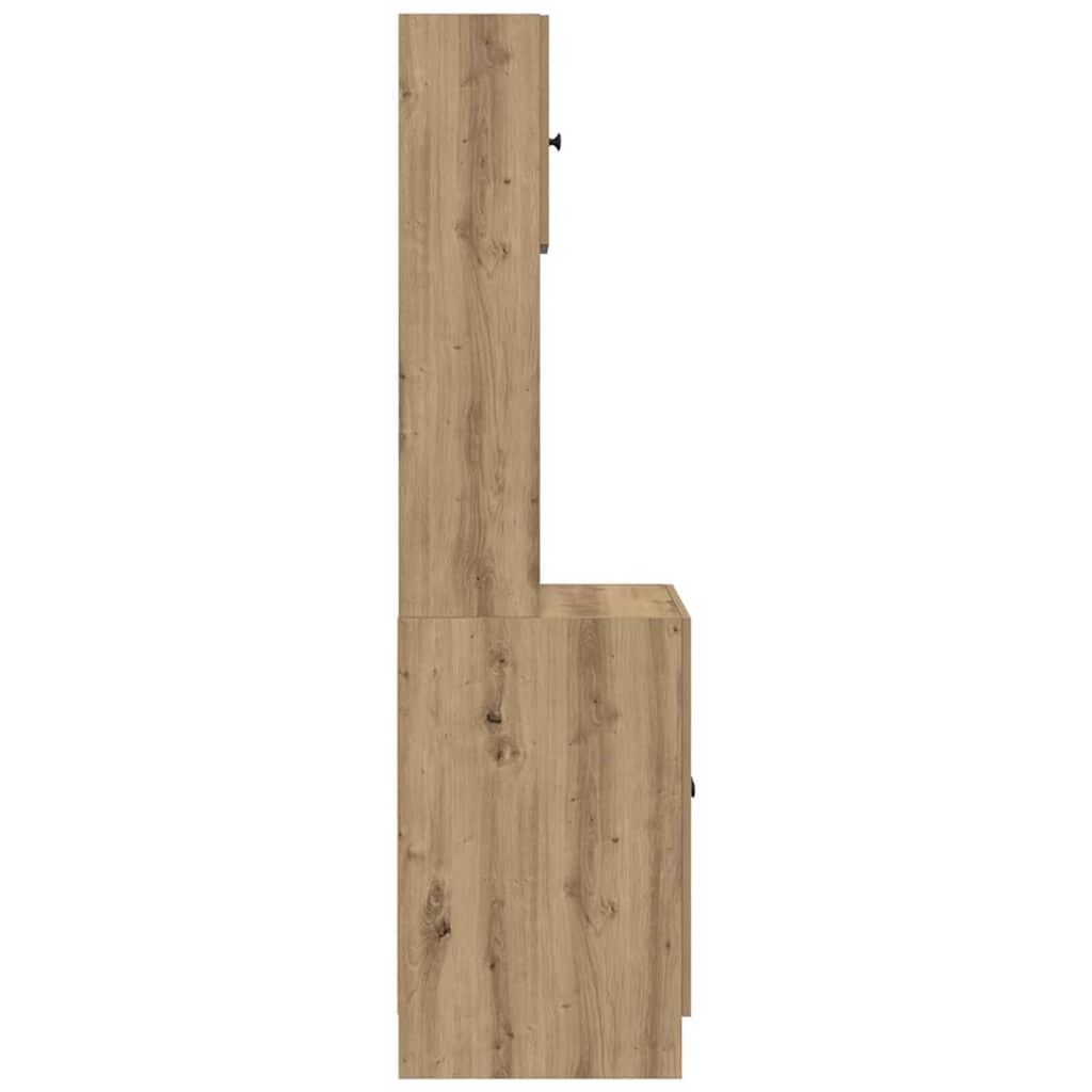 vidaXL Ντουλάπα Κουζίνας με ράφι artisan δρυς 60 x 50 x 180 εκ