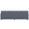 vidaXL Κρεβάτι Boxspring με Στρώμα Σκούρο Γκρι 90x190 εκ. Βελούδινο
