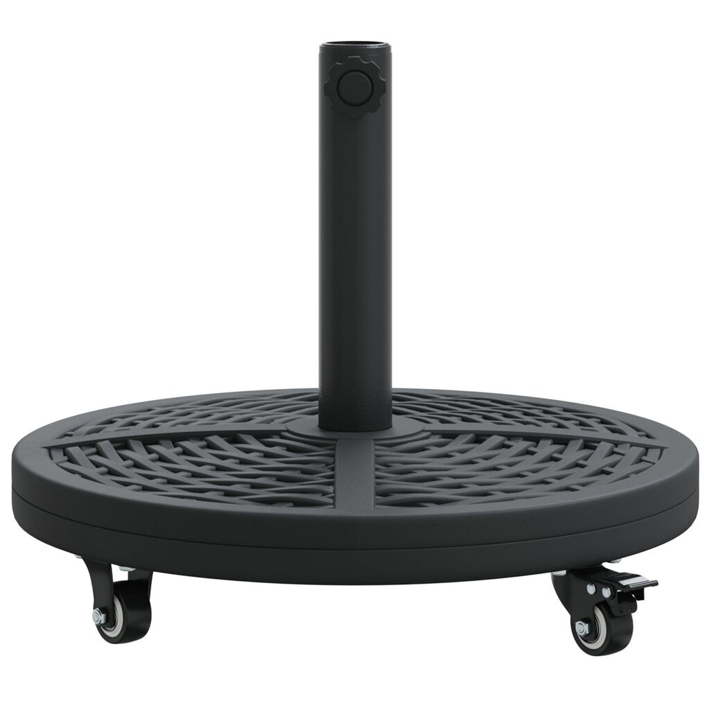 Βάση ομπρέλας vidaXL με ρόδες για στέλεχος Ø38-48 mm 13 kg Στρογγυλή