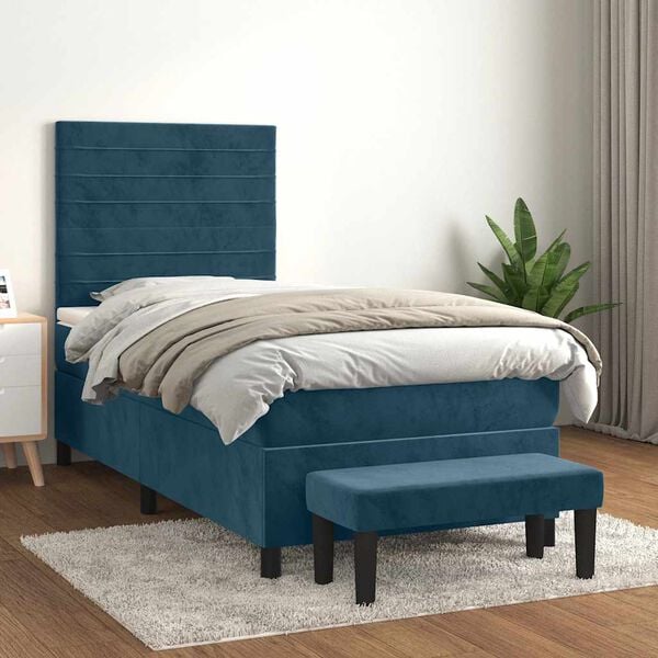 vidaXL &Kappa;&rho;&epsilon;&beta;ά&tau;&iota; Boxspring &mu;&epsilon; &Sigma;&tau;&rho;ώ&mu;&alpha; &Sigma;&kappa;&omicron;ύ&rho;&omicron; &Mu;&pi;&lambda;&epsilon; 80 x 200 &epsilon;&kappa;. &Beta;&epsilon;&lambda;&omicron;ύ&delta;&iota;&nu;&omicron;