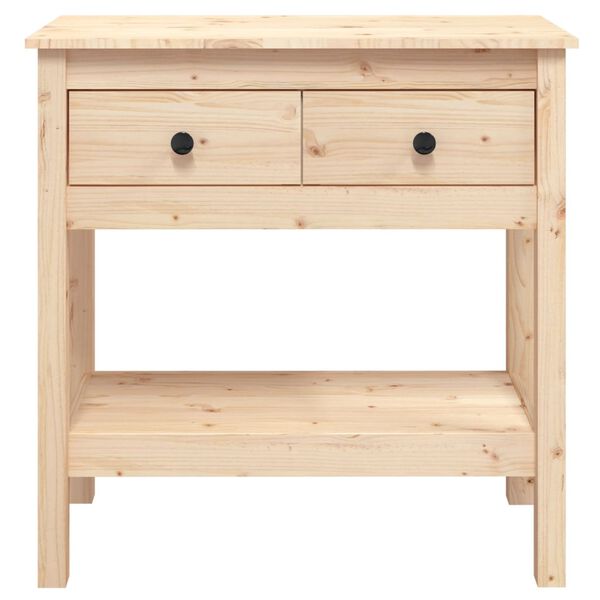 vidaXL Τραπέζι Κονσόλα 75x35x75 εκ. από Μασίφ Ξύλο Πεύκου