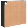vidaXL Ντουλάπα Καθρέφτη Μαύρο 59 x 17 x 55 cm Επεξεργασμένο ξύλο