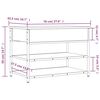 vidaXL Παπουτσοθήκη Γκρι Sonoma 70x42,5x50 εκ. από Επεξεργασμένο Ξύλο