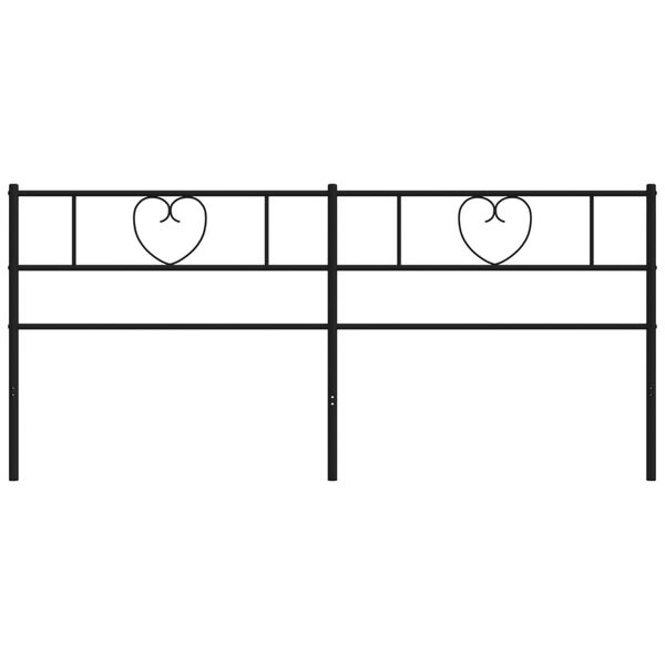vidaXL Κεφαλάρι Μαύρο 200 εκ. Μεταλλικό