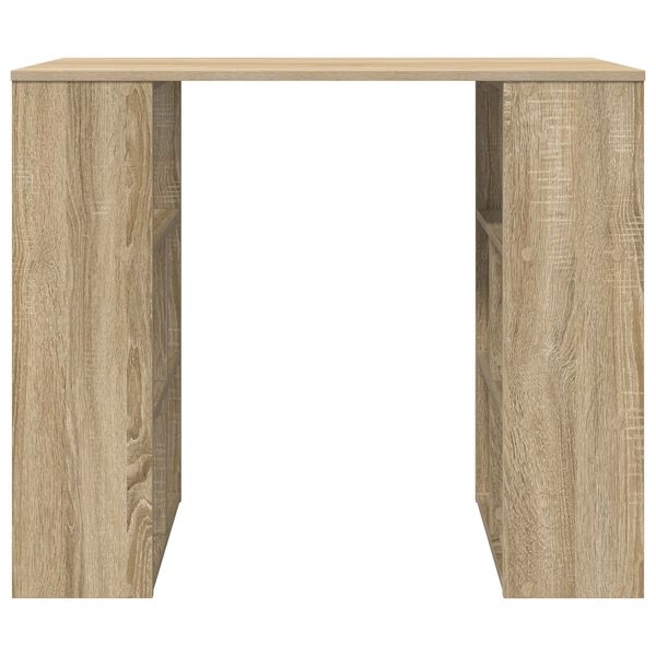 vidaXL Γραφείο με ράφι Sonoma Δρυς 90 x 50 x 75 εκ. Επεξεργασμένο ξύλο