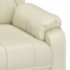 vidaXL Πολυθρόνα Μασάζ Κρεμ από Συνθετικό Δέρμα
