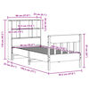 vidaXL Σκελετός Κρεβ. Χωρίς Στρώμα Καφέ Κεριού 90x190 εκ Μασίφ Πεύκο