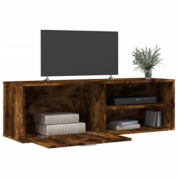 vidaXL Έπιπλο Τηλεόρασης Καπνιστή Δρυς 120x34x37 εκ. Επεξ. Ξύλο