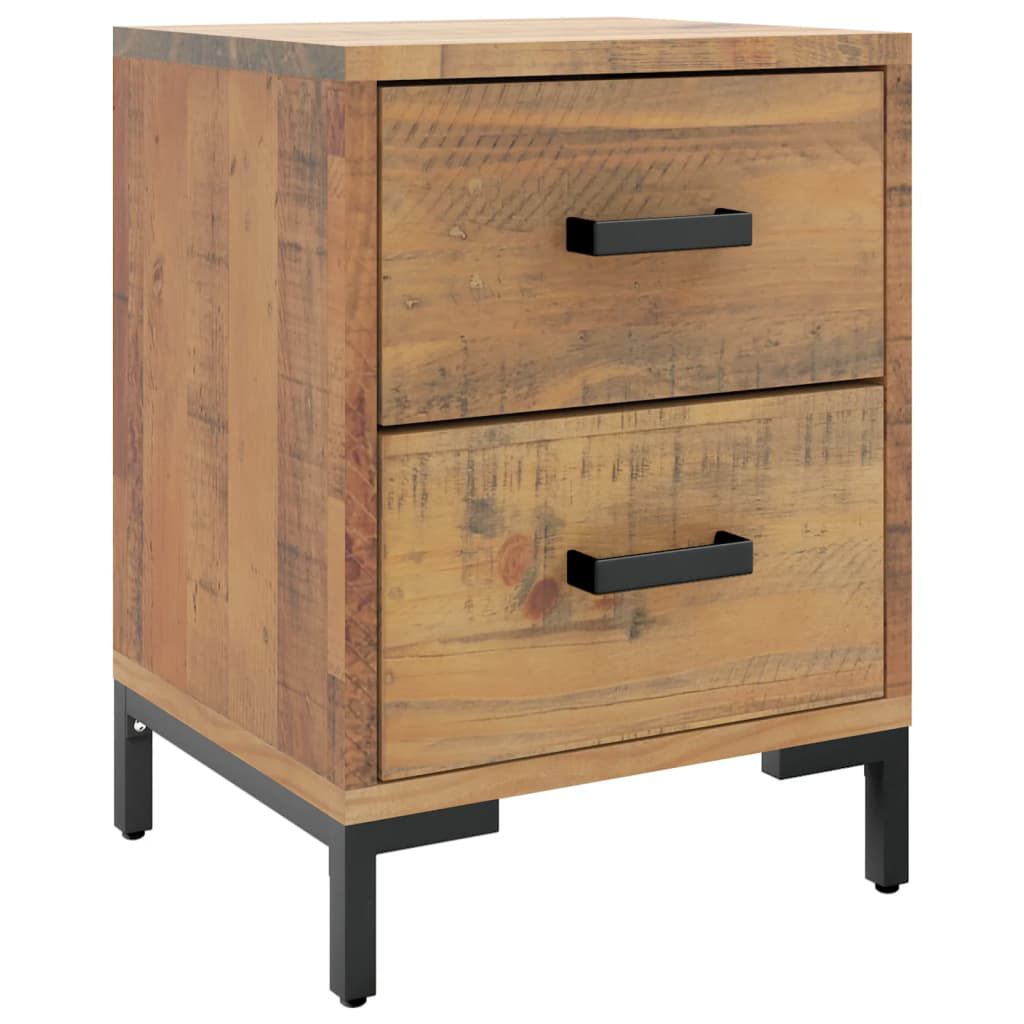 vidaXL Κομοδίνα 2 τεμ. 36 x 30 x 45 εκ. από Μασίφ Ξύλο Πεύκου