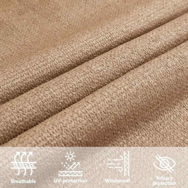 vidaXL Πανί Σκίασης Taupe 3/4 x 2 μ. από HDPE 160 γρ./μ²