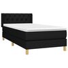 vidaXL &Kappa;&rho;&epsilon;&beta;ά&tau;&iota; Boxspring &mu;&epsilon; &Sigma;&tau;&rho;ώ&mu;&alpha; &Mu;&alpha;ύ&rho;&omicron; 80 x 200 &epsilon;&kappa;. &Upsilon;&phi;&alpha;&sigma;&mu;ά&tau;&iota;&nu;&omicron;