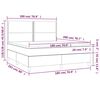 vidaXL &Kappa;&rho;&epsilon;&beta;ά&tau;&iota; Boxspring &mu;&epsilon; &Sigma;&tau;&rho;ώ&mu;&alpha; & LED &Mu;&alpha;ύ&rho;&omicron; 180x200 &epsilon;&kappa;. &Sigma;&upsilon;&nu;&theta;. &Delta;έ&rho;&mu;&alpha;