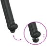 vidaXL Καρέκλα Κήπου 2 pcs Μαύρο 55 x 56.5 x 91εκ Αλουμίνιο