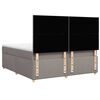 vidaXL &Kappa;&rho;&epsilon;&beta;ά&tau;&iota; Boxspring &mu;&epsilon; &Sigma;&tau;&rho;ώ&mu;&alpha; Taupe 180x200 &epsilon;&kappa;. &Upsilon;&phi;&alpha;&sigma;&mu;ά&tau;&iota;&nu;&omicron;