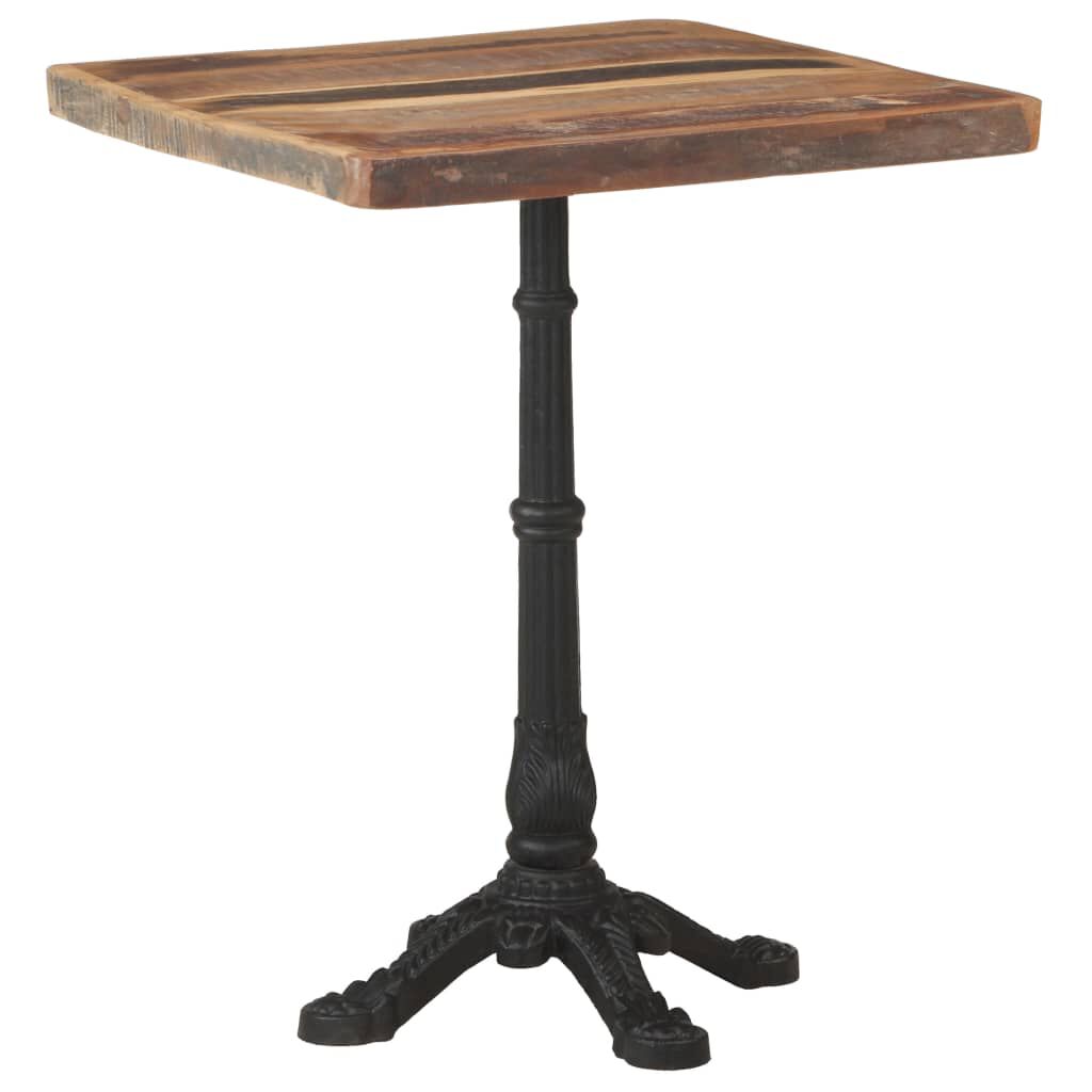 vidaXL Τραπέζι Bistro 60 x 60 x 76 εκ. Μασίφ Ανακυκλωμένο Ξύλο