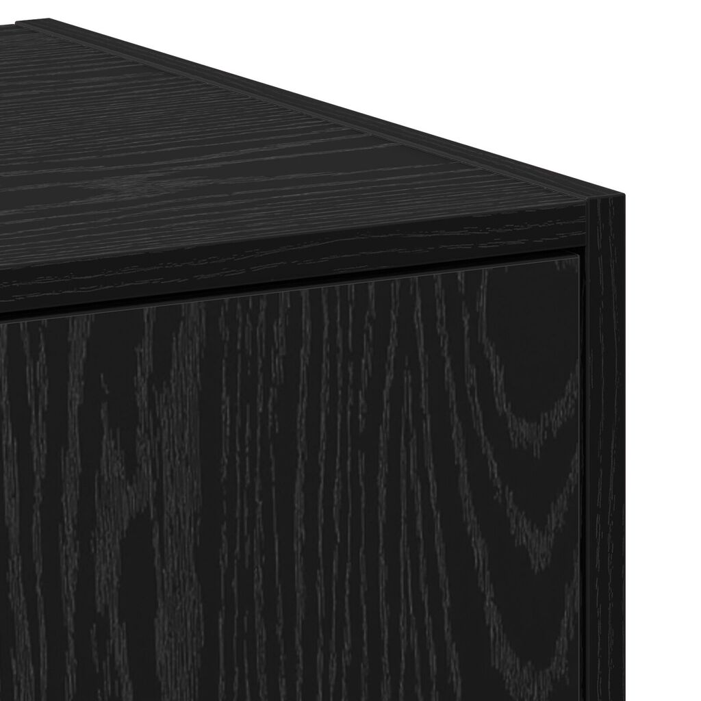 vidaXL Ντουλάπι Αποθηκών Μαύρης Βελανιδιάς 30x41x118 εκ. Επεξεργασμένο Ξύλο