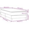 vidaXL Box Spring &kappa;&rho;&epsilon;&beta;ά&tau;&iota; &mu;&epsilon; &sigma;&tau;&rho;ώ&mu;&alpha; &sigma;&kappa;&omicron;ύ&rho;&omicron; &mu;&pi;&lambda;&epsilon; 80x210 &epsilon;&kappa;. &Beta;&epsilon;&lambda;&omicron;ύ&delta;&iota;&nu;&omicron;