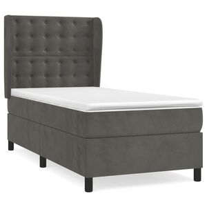vidaXL &Kappa;&rho;&epsilon;&beta;ά&tau;&iota; Boxspring &mu;&epsilon; &Sigma;&tau;&rho;ώ&mu;&alpha; &Sigma;&kappa;&omicron;ύ&rho;&omicron; &Gamma;&kappa;&rho;&iota; 90x190 &epsilon;&kappa;. &Beta;&epsilon;&lambda;&omicron;ύ&delta;&iota;&nu;&omicron;