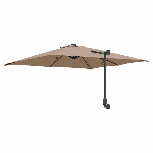vidaXL Ομπρέλα Κήπου Taupe 248.5 x 247.5 x 160 εκ. ύφασμα