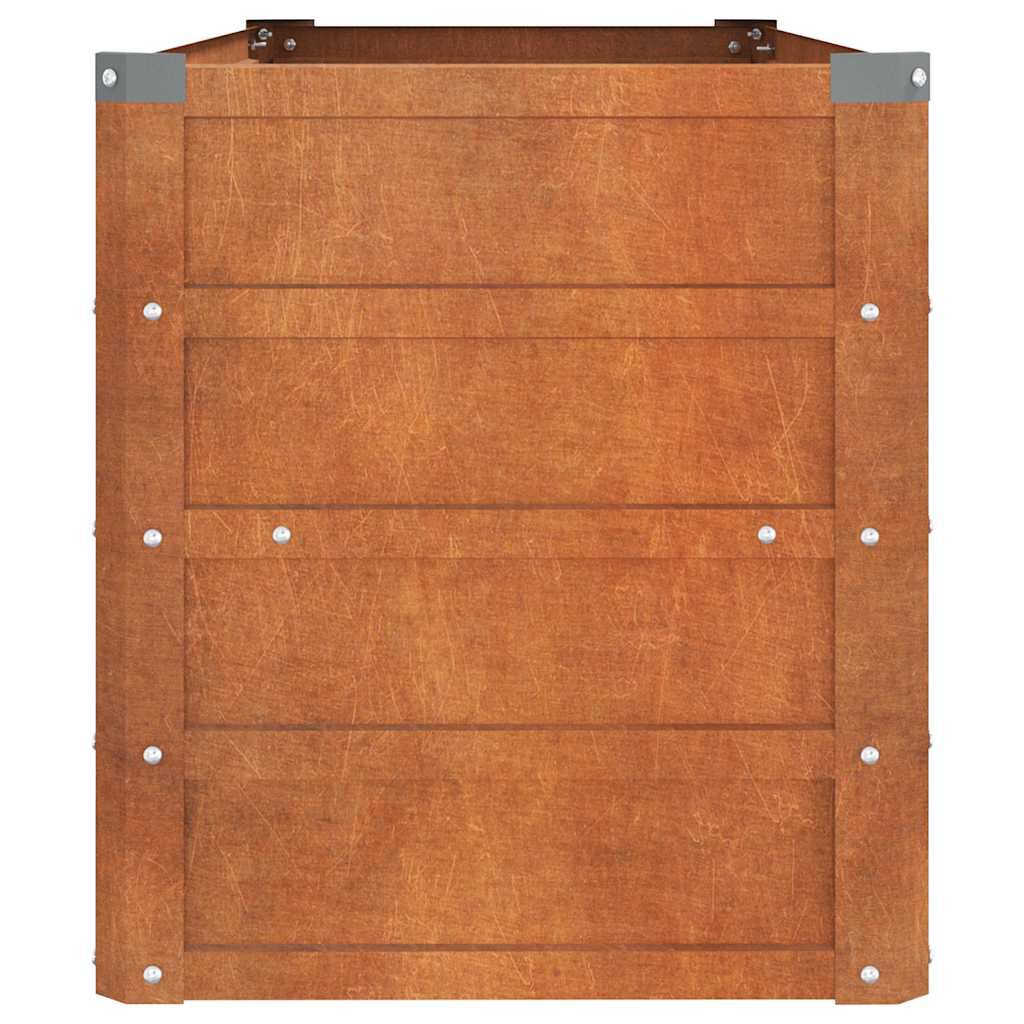 vidaXL Ζαρντινιέρα Σκουριασμένο 100x40x45 εκ. Ατσάλι Σκληρυθέν Αέρα