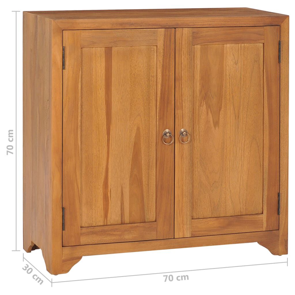 vidaXL Ντουλάπι 70 x 30 x 70 εκ. από Μασίφ Ξύλο Teak