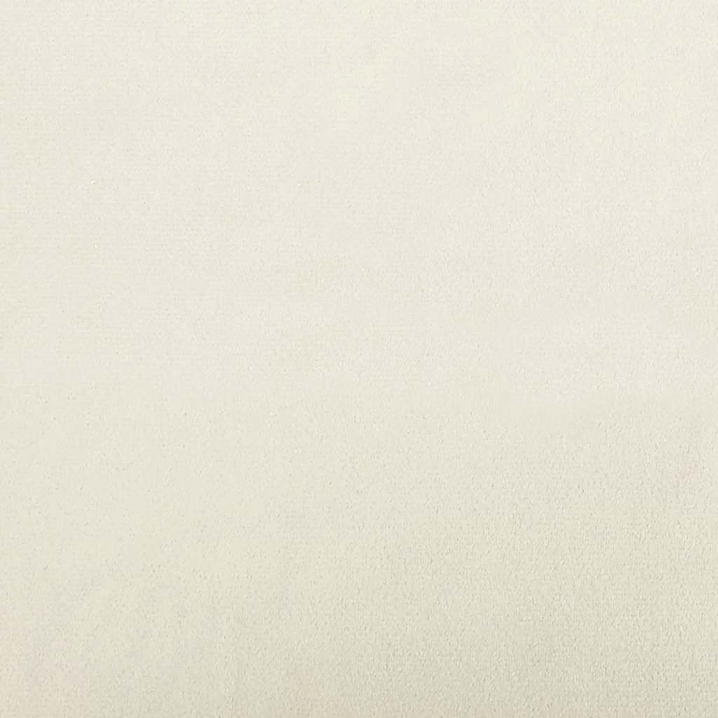 vidaXL Κουνιστή καρέκλα με σκαμπό Cream Velvet