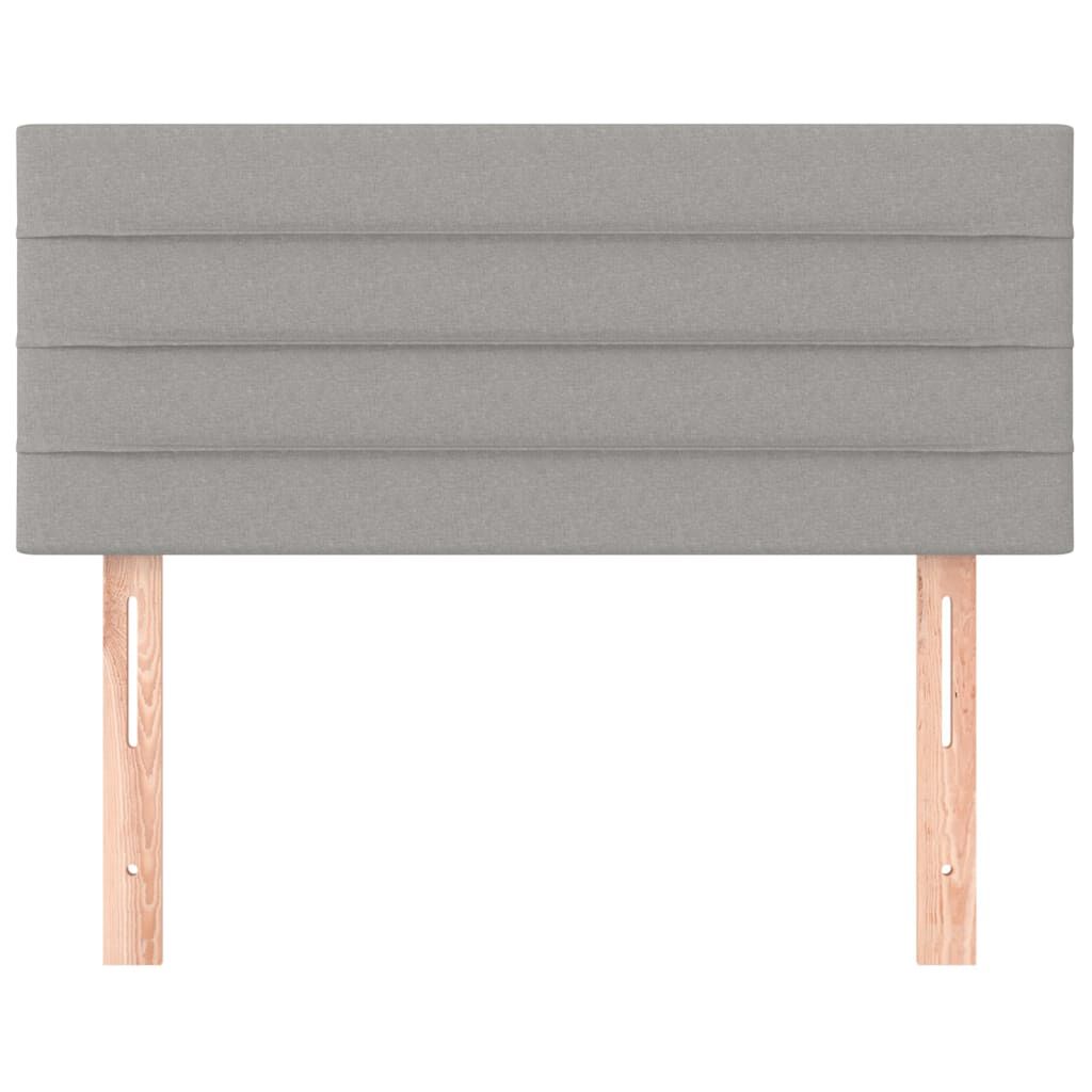 vidaXL Κεφαλάρι Κρεβατιού Ανοιχτό Γκρι 90x5x78/88 εκ. Υφασμάτινο
