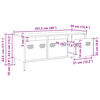 vidaXL Έπιπλο Τηλεόρασης Μουσταρδί 101,5x39x43,5 Ατσάλι Ψυχρής Έλασης