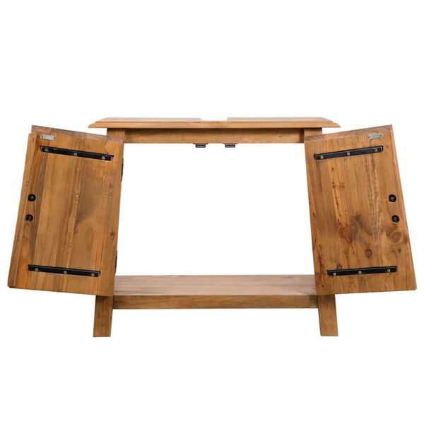 vidaXL Ντουλάπι Νιπτήρα 70x32x63 εκ. Μασίφ Ανακυκλωμένο Ξύλο Πεύκου