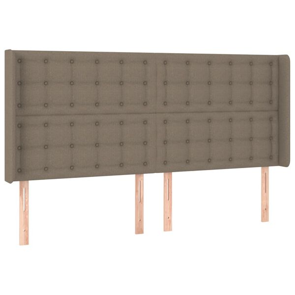 vidaXL &Kappa;&epsilon;&phi;&alpha;&lambda;ά&rho;&iota; &mu;&epsilon; &Pi;&tau;&epsilon;&rho;ύ&gamma;&iota;&alpha; Taupe 183x16x118/128 &epsilon;&kappa;. &Upsilon;&phi;&alpha;&sigma;&mu;ά&tau;&iota;&nu;&omicron;