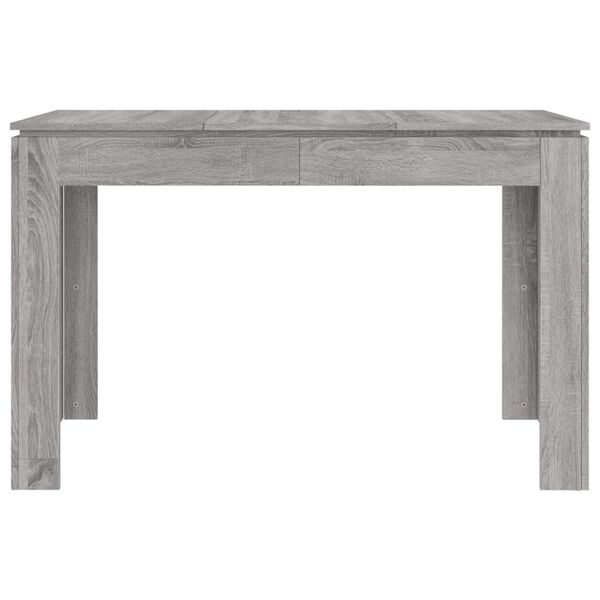 vidaXL Τραπεζαρία Γκρι Sonoma 120 x 60 x 76 εκ. από Επεξεργασμένο Ξύλο