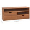 vidaXL Έπιπλο Τηλεόρασης 90 x 30 x 40 εκ. από Μασίφ Ξύλο Teak