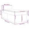 vidaXL &Kappa;&rho;&epsilon;&beta;ά&tau;&iota; Boxspring &mu;&epsilon; &Sigma;&tau;&rho;ώ&mu;&alpha; &Sigma;&kappa;&omicron;ύ&rho;&omicron; &Pi;&rho;ά&sigma;&iota;&nu;&omicron; 90x200 &epsilon;&kappa;. &Beta;&epsilon;&lambda;&omicron;ύ&delta;&iota;&nu;&omicron;