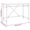 vidaXL Γραφείο Καφέ Δρυς 100 x 50 x 75 εκ. από Επεξεργασμένο Ξύλο